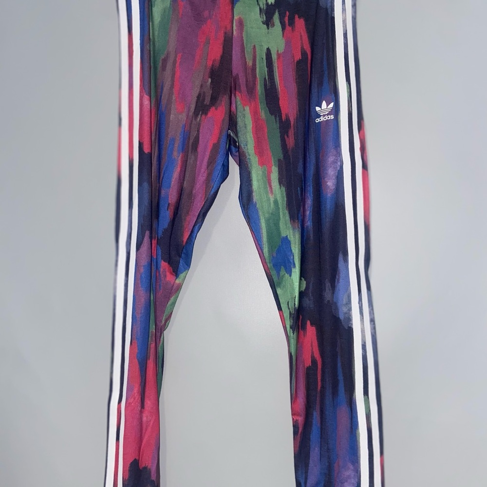 Adidas X Pharrell Williams Women's Multi Color Green Faded Leggings Yoga Pant M
